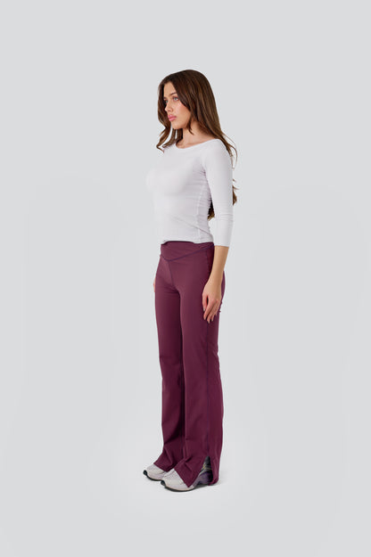 Burgundy Flare Pants