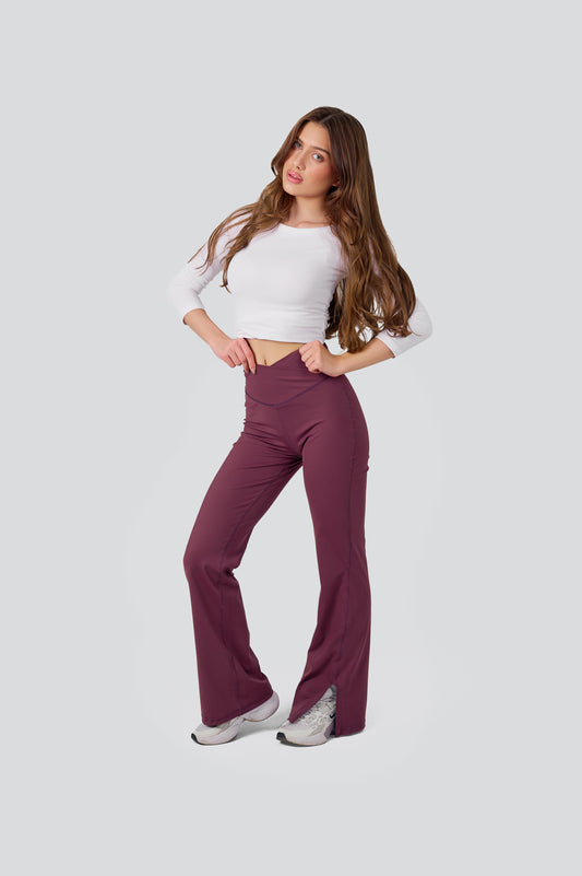 Burgundy Flare Pants