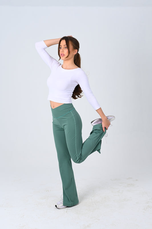 Forest Green Flare Pants
